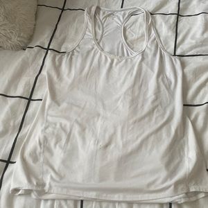white athlete athletic top